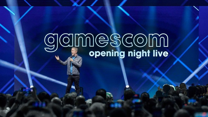 Geoff Keighley hosting Gamescom Opening Night Live.
