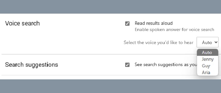 bing chat voice options image