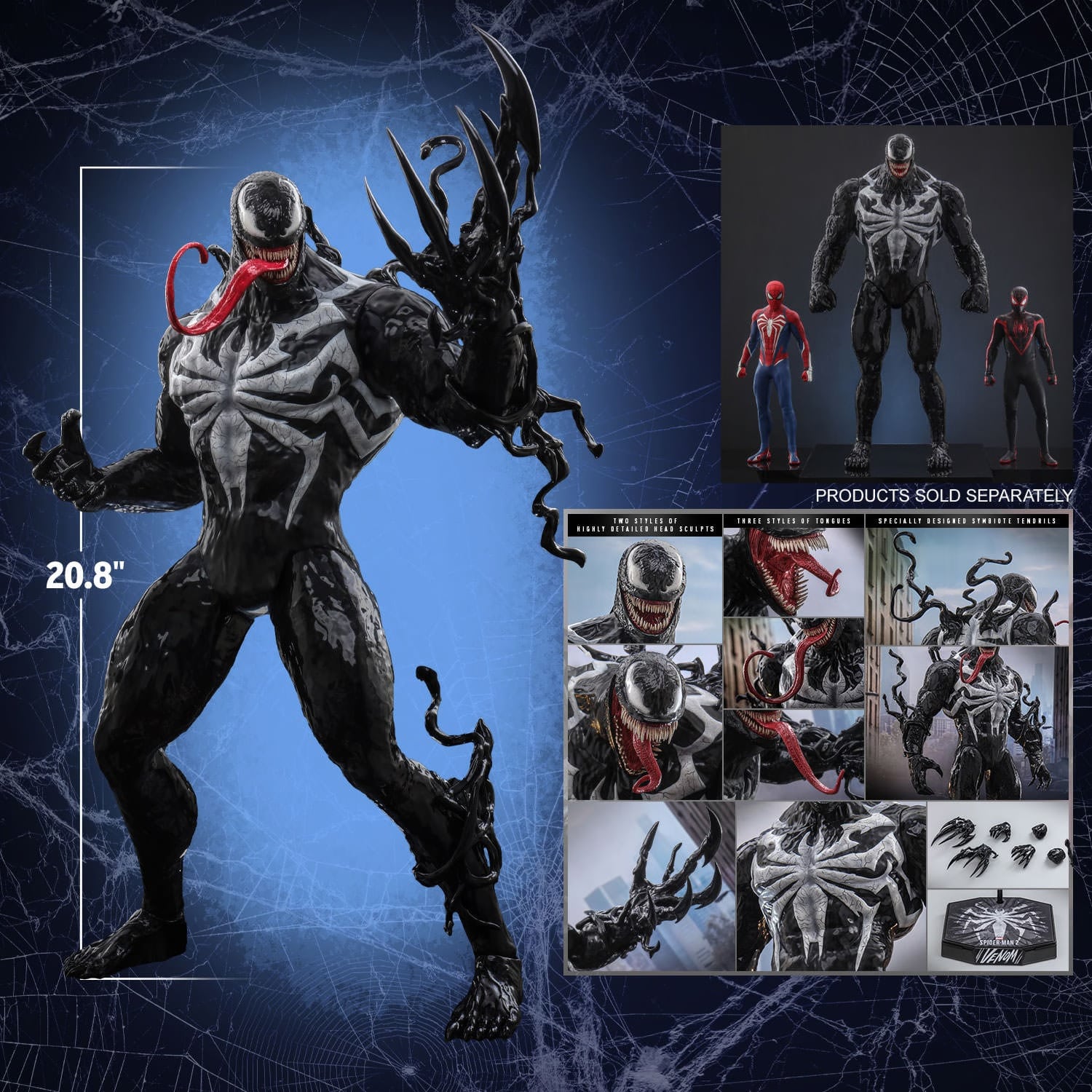 Marvel's Spider-Man 2 Hot Toys Venom Figure Inches