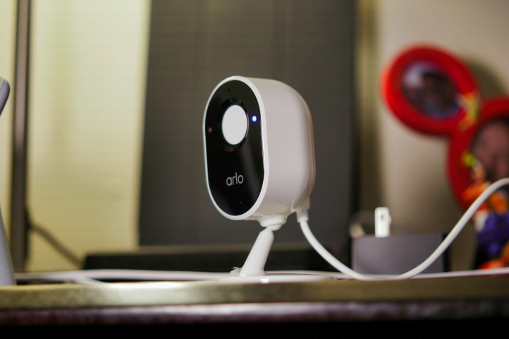 Arlo Essential Indoor Security Camera privacy shutter