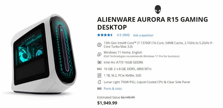 Dell Alienware Aurora R15