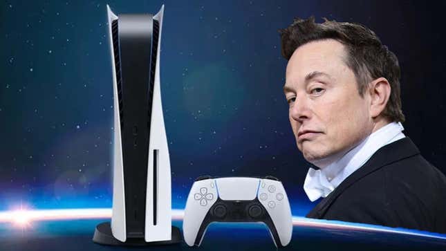 Elon Musk eyes a PlayStation 5. 