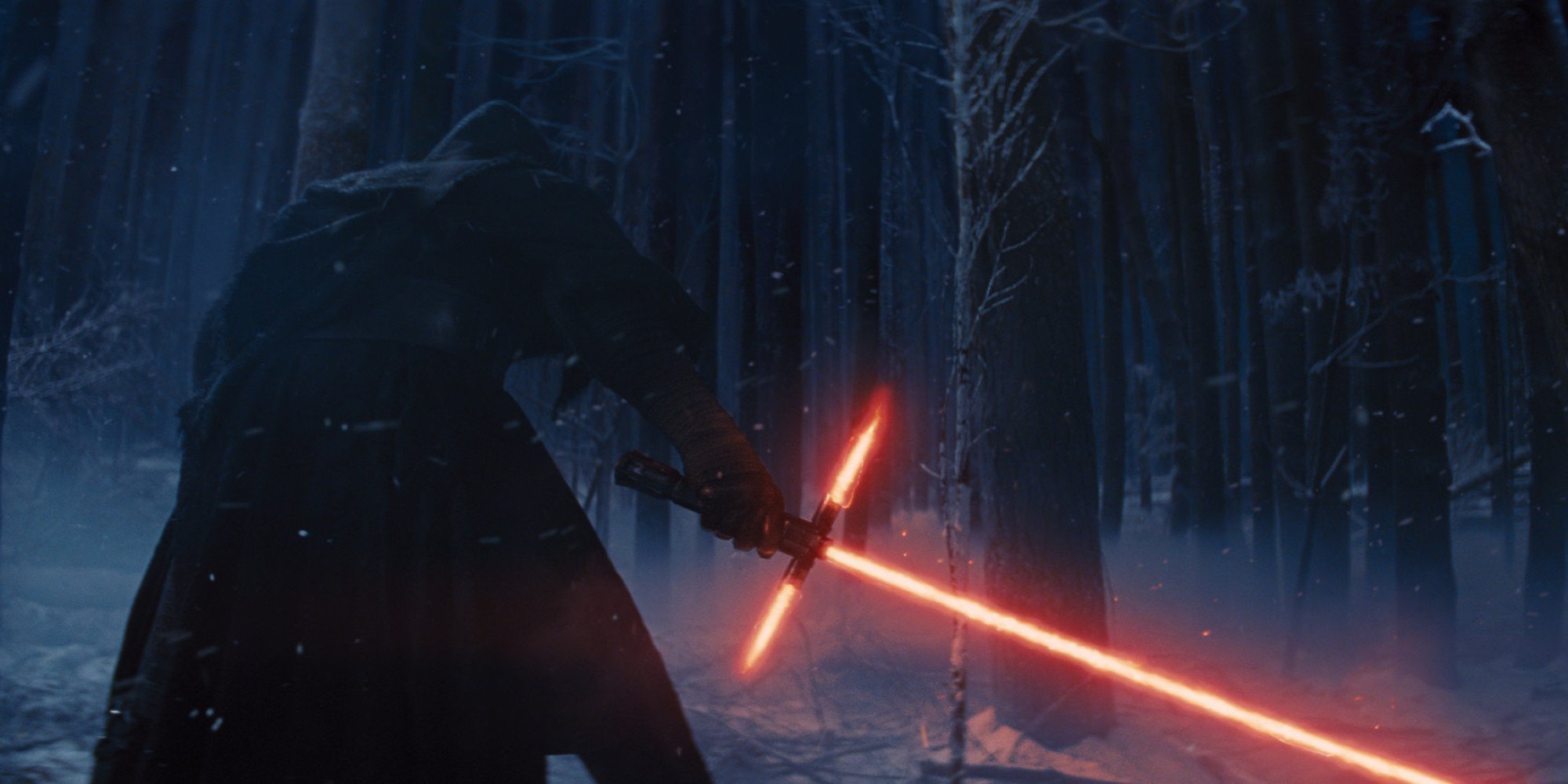 Kylo Ren in the teaser trailer for Star Wars: The Force Awakens